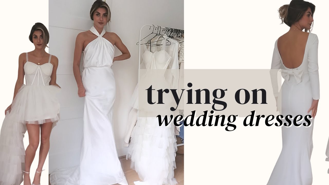 WEDDING DRESS TRY ON ASOS BRIDAL YouTube