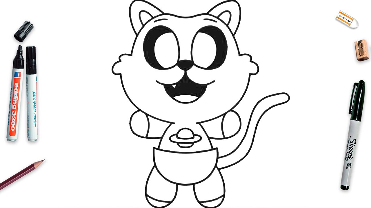 How To Draw CatNap Junior Easy Step By Step | Poppy Playtime Drawing ...