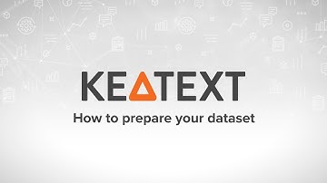 How to prepare your dataset
