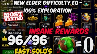 New Elder Difficulty EQ - 100% Exploration | 96/96 Easy Solo's | Cheat Codes & Counters 