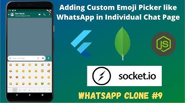 Flutter Chat App- Adding Custom Emoji Picker like WhatsApp in Individual Chat Page🔥🔥 | || #9