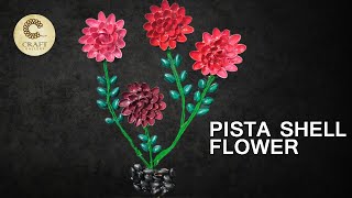 DIY PISTACHIO SHELL FLOWERS│Best Out Of Waste│Pista Shell Crafts │Easy Flower Making