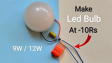 How To Make 9W/12W LED Bulb Driver At Home..RC Driver..How To Make LED Bulb/How To Repair LED Bulb..