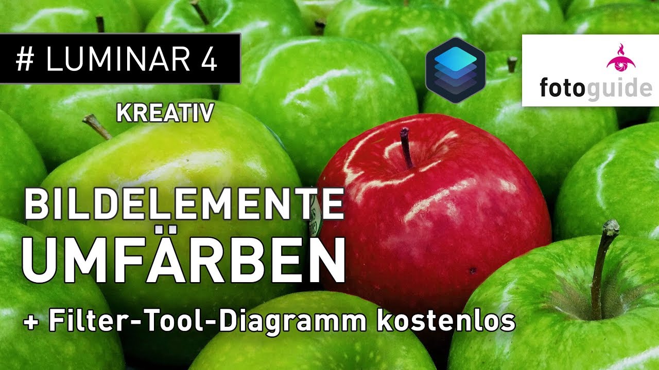 Update New Luminar 4 #4 Kreativ: Bildteile umfärben | + Filter-Tool-Arbeitshilfe zum Download
