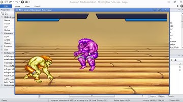 Como crear un juego de Luchas con Construct 2 - Parte 10 Defensas (Jugador y enemigo)