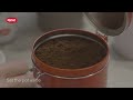 Traditional turkish coffee brewing method