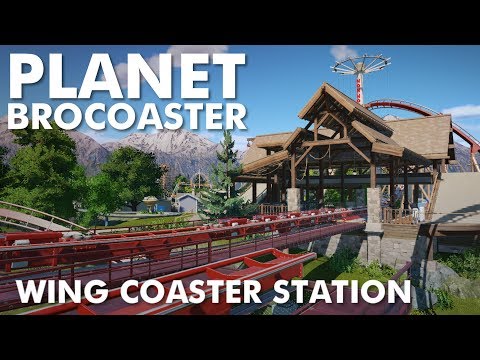 Planet Brocoaster - Wing Coaster Station Building