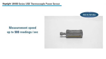 Introduction to U8480 Series USB Thermocouple Power Sensor