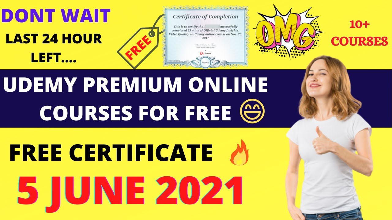 Udemy Free Courses Certificate udemy coupon code 2021 udemy free