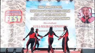 lomba senam poco poco antar SMP Kota Semarang