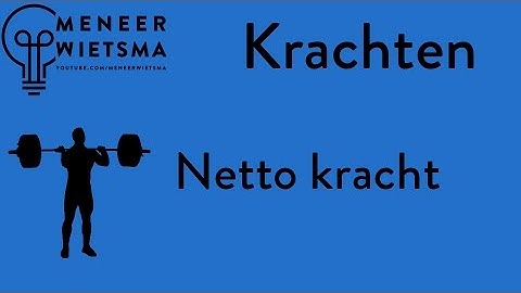 *OUD*  Natuurkunde uitleg Kracht 3: Netto kracht *OUD*