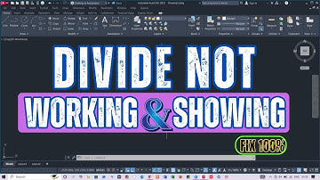 AutoCAD Divide Command Not Working? | AutoCAD Divide Not Showing [FIX 100%]