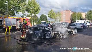 Incendio de dos vehículos en el barrio de San José