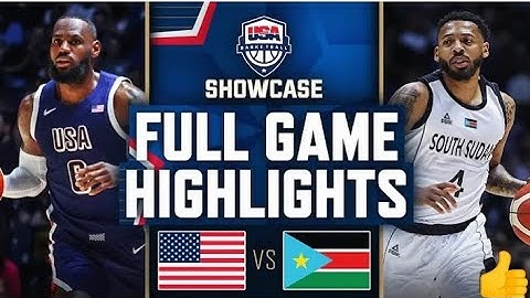 USA🇺🇲 Vs SOUTH SUDAN🇸🇸  | USAB SHOWCASE| FULLGAME HIGHLIGHTS | July 20, 2024 🏆#nba #nbabasketball