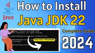 how to install java jdk 22 on windows 10 [2024]  complete guide