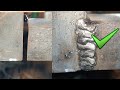 Vertical gap filling clean welding trick how to fil a big gap of metal electric welding work