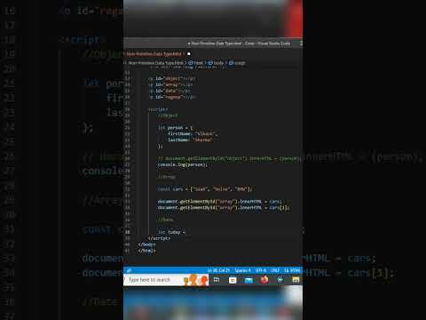 JavaScript Non Primitive Date Data Type Chapter 04 - Part 12 #javascript #youtubeshorts #learning