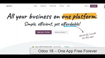 Odoo One App Free Forever | Open Source ERP & CRM