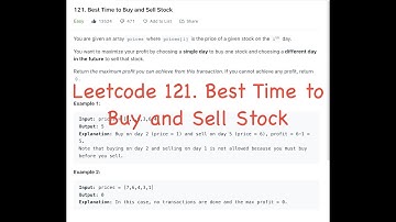 1 Feb Leetcode Daily 121. Best Time to Buy and Sell Stock - Problem Statement (Hindi)