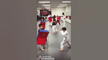 Karate Kids Practicing Their Sparring Drills Kids Martial Arts Classes In Wayne PA 