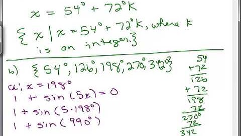 Solve Trig Equations 13-multiple angle