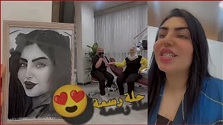 تمارة جمال حلة رسمة امي ثاني جلسة 😂