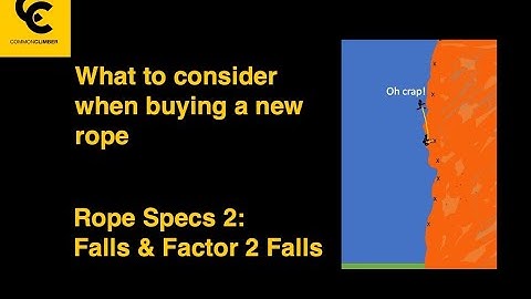Buying a Climbing Rope - Falls & Factor 2 Falls (Part 2 - Rope Specs)