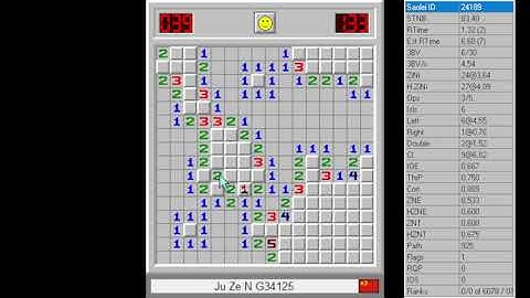 Minesweeper Intermediate World Record In 5.80 by JZE (first sub 6)