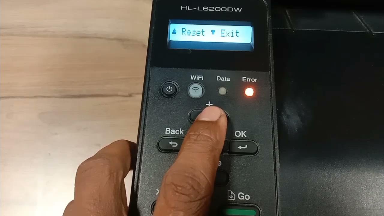 Toner Reset on Brother HLL6200DW Printer YouTube