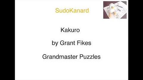 [Eng] Kakuro, by Grant Fikes