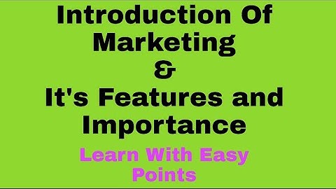 TYBCOM SEM5 CH1 INTRODUCTION TO MARKETING LECTURE1