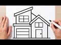 CÓMO HACER UNA CASA MODERNA | DIBUJA UNA CASA MODERNA