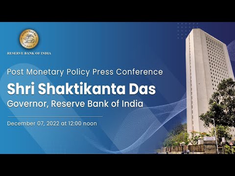 Post Monetary Policy Press Conference by Shri Shaktikanta Das, RBI Governor- December 07, 2022
