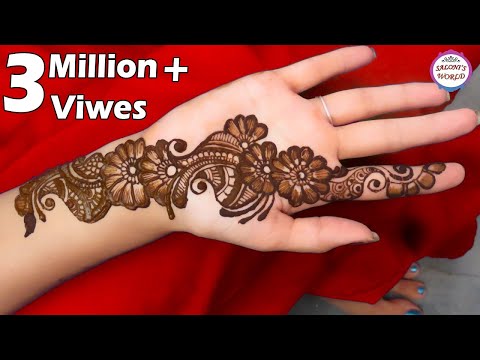 Simple Arabic Henna Mehndi Designs for Hands | 3D Mehndi Designs | Henna Tutorial by Jyoti Sachdeva.