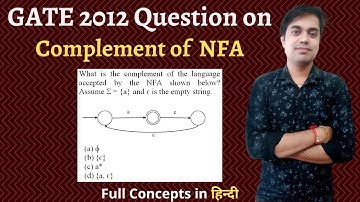 GATE 2012 Question Based on NFA | (Complement of NFA ≠ Complement of Language L)