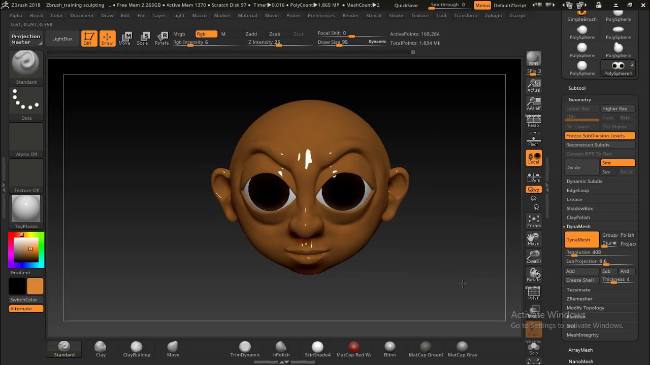 Bold animation pack. Zbrush Eye.