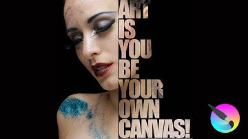 Krita 5.2.3 -  Text effect on a face portrait!