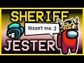 Among Us but I pop off as Sheriff and Jester :) | Among Us Town of Us Mod w/ Friends