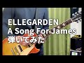 ELLEGARDEN 「A Song For James」(歌詞、和訳付き)【ギター】【弾いてみた】