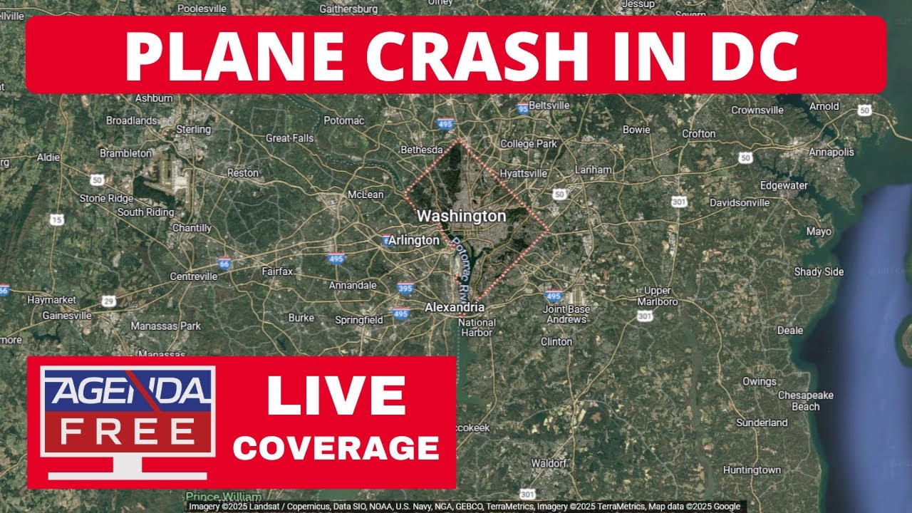 Plane Crash in DC after Collision with Helicopter - LIVE Breaking News ...