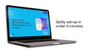 Optily set-up in under 3 minutes