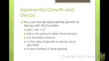 Algebra 2 Exploring Exponential Models (7-1)
