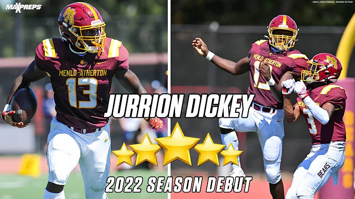 5-star Oregon commit Jurrion Dickey DOMINATES in Menlo-Atherton Debut   | HIGHLIGHTS