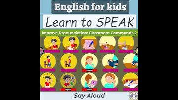 Improve Pronunciation: Classroom Commands-2 | Do it and Speak English | My School / NSS 14 #shorts