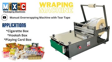 Manual Overwrapping Machine with Tear Tape Cigarette box - Wrapping machine