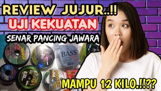 Test jujur.!!! Uji kekuatan senar pancing nylon murah dan kuat
