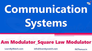 AM Modulator Square Law Modulator | Hindi/Urdu | Communication System by Raj Kumar Thenua