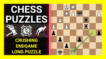 Chess Puzzles to Practice. Themes: Crushing, Endgame, Long puzzle. Learn Chess