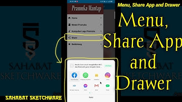 Sketchware - Menu, Share App, and Drawer