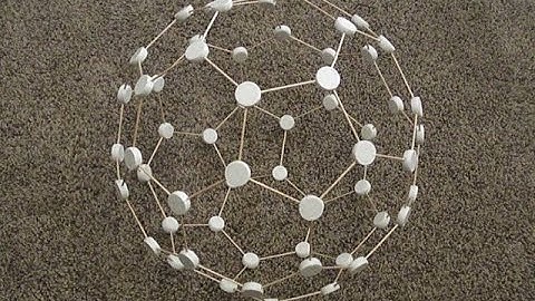 Toothpick Truncated Icosahedron (Buckyball)